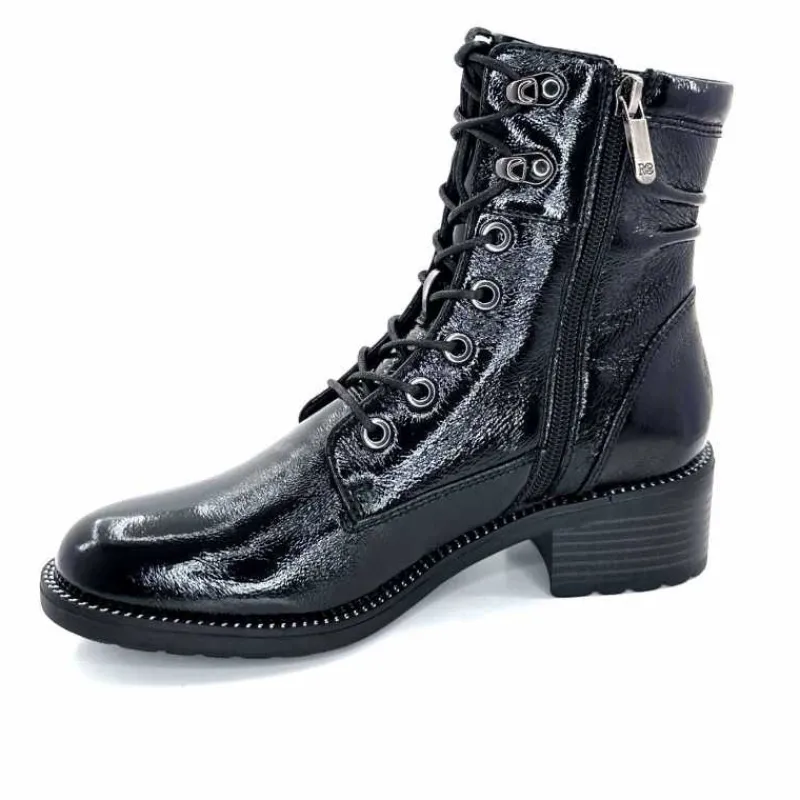 Rock|Masculin<Regarde Le Ciel Bottines Emily Cuir Vernis Noir