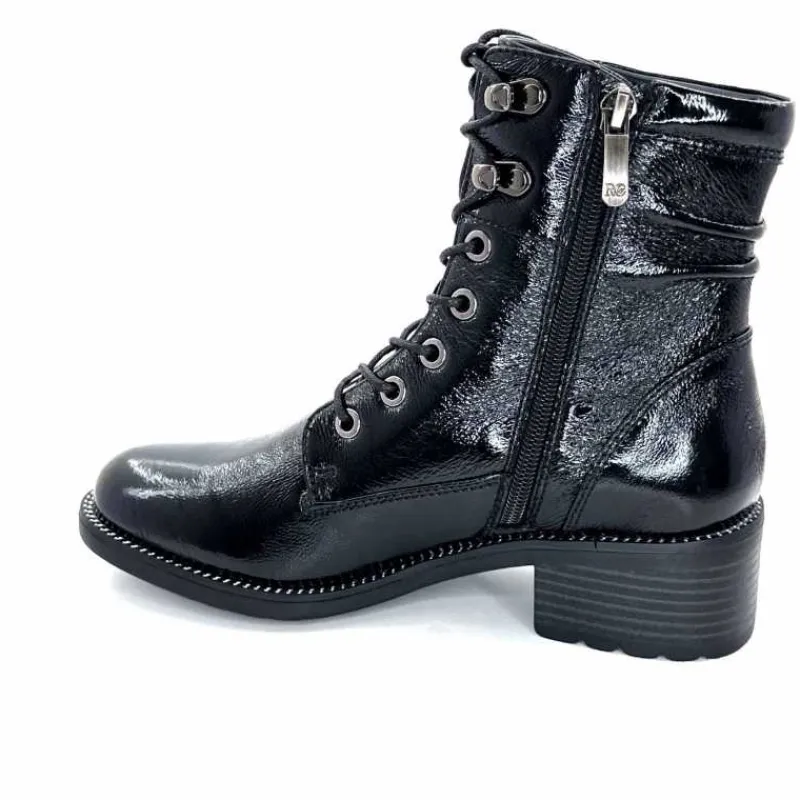 Rock|Masculin<Regarde Le Ciel Bottines Emily Cuir Vernis Noir