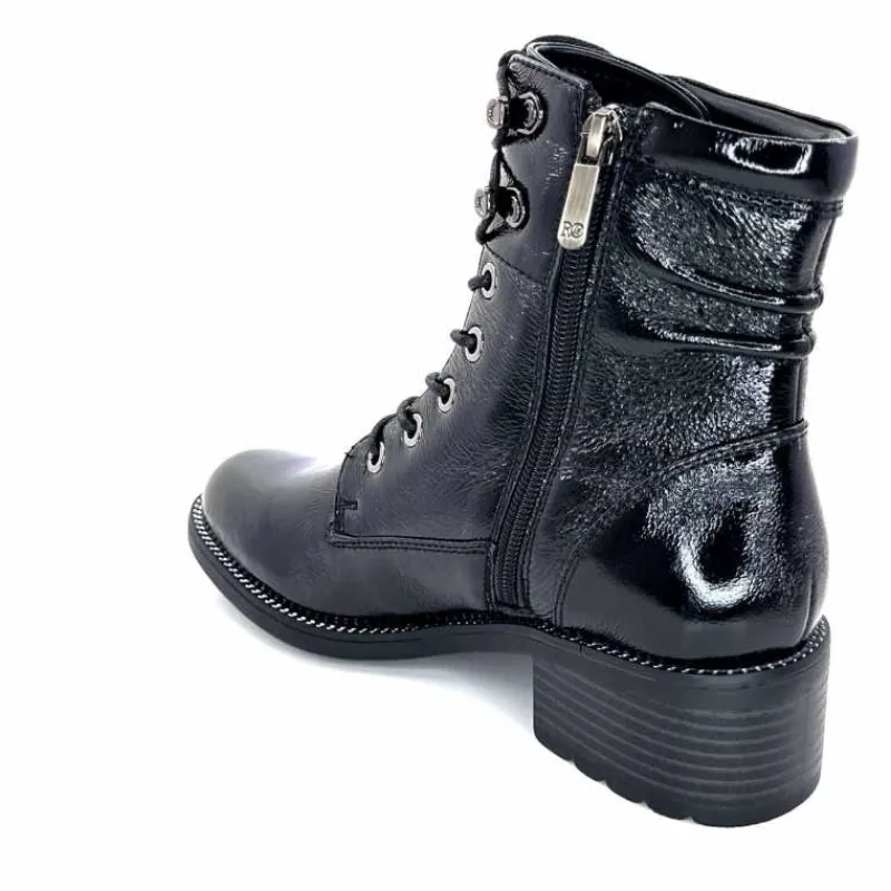 Rock|Masculin<Regarde Le Ciel Bottines Emily Cuir Vernis Noir