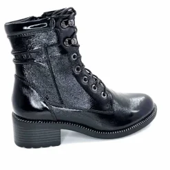 Rock|Masculin<Regarde Le Ciel Bottines Emily Cuir Vernis Noir