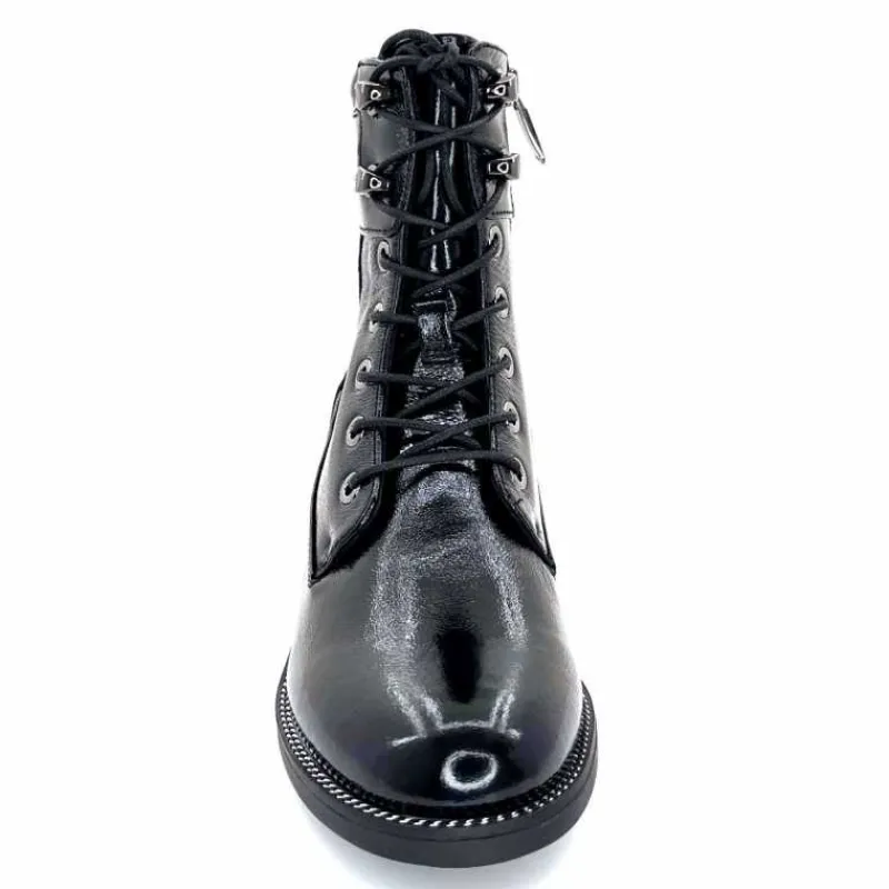 Rock|Masculin<Regarde Le Ciel Bottines Emily Cuir Vernis Noir