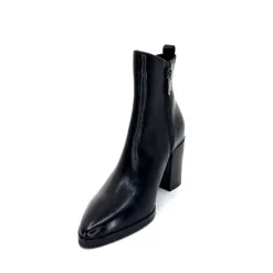 Elégant|Bottines<Regarde Le Ciel Bottines Marge 02 Cuir Noir