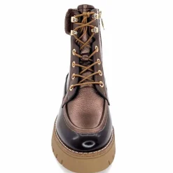 Montagne|Masculin<Regarde Le Ciel Bottines Candis 03 Cuir Glacé Marron