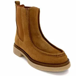 Masculin|Basic<Requin Bottines Reqins Finlay Daim Havana Camel