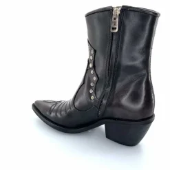 Rock|Santiags<AS 98 Bottines Santiags AS98 B84203 Cuir Noir