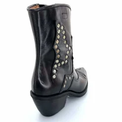 Rock|Santiags<AS 98 Bottines Santiags AS98 B84203 Cuir Noir