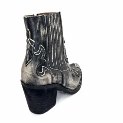 Talon|Rock<Minka Bottines Santiags Horlene Cuir Gris GrisFoncé