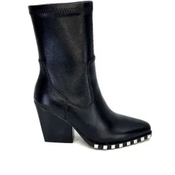 Rock|Santiags<noa harmon Bottines Santiags 9095 Yvette Cuir Noir