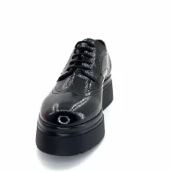 Elégant|Compensées & Plateformes<Ivoire0130a Derbies à Plateformes Ivoire 2c5319 Vernis Noir