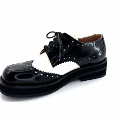 Masculin|Lacets<bibi lou - navima Derbies Bibi Lou 593z15 Cuir Glacé &amp; Blanco Noir