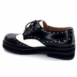 Masculin|Lacets<bibi lou - navima Derbies Bibi Lou 593z15 Cuir Glacé &amp; Blanco Noir