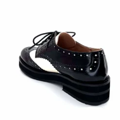 Masculin|Lacets<bibi lou - navima Derbies Bibi Lou 593z15 Cuir Glacé &amp; Blanco Noir