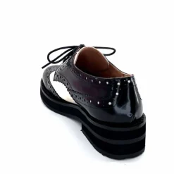 Masculin|Lacets<bibi lou - navima Derbies Bibi Lou 593z15 Cuir Glacé &amp; Blanco Noir