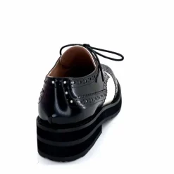 Masculin|Lacets<bibi lou - navima Derbies Bibi Lou 593z15 Cuir Glacé &amp; Blanco Noir