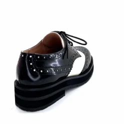 Masculin|Lacets<bibi lou - navima Derbies Bibi Lou 593z15 Cuir Glacé &amp; Blanco Noir