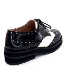 Masculin|Lacets<bibi lou - navima Derbies Bibi Lou 593z15 Cuir Glacé &amp; Blanco Noir