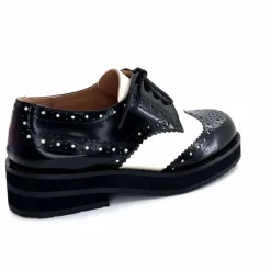 Masculin|Lacets<bibi lou - navima Derbies Bibi Lou 593z15 Cuir Glacé &amp; Blanco Noir