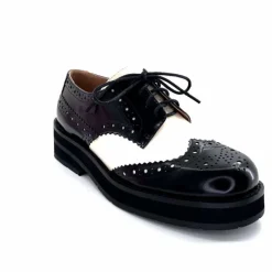 Masculin|Lacets<bibi lou - navima Derbies Bibi Lou 593z15 Cuir Glacé &amp; Blanco Noir