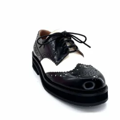Masculin|Lacets<bibi lou - navima Derbies Bibi Lou 593z15 Cuir Glacé &amp; Blanco Noir