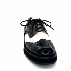 Masculin|Lacets<bibi lou - navima Derbies Bibi Lou 593z15 Cuir Glacé &amp; Blanco Noir