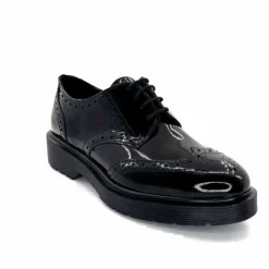 Masculin|Elégant<Ivoire0235a Derbies Ivoire 25900 Cuir Vernis Noir