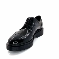 Masculin|Elégant<Ivoire0235a Derbies Ivoire 25900 Cuir Vernis Noir
