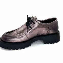 Masculin|Basic<We Do Derbies Ivoire 22313 Veau Velour Crack GrisMétal