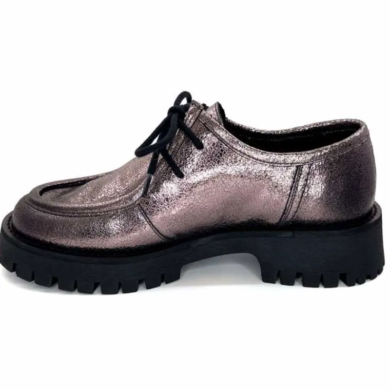 Masculin|Basic<We Do Derbies Ivoire 22313 Veau Velour Crack GrisMétal