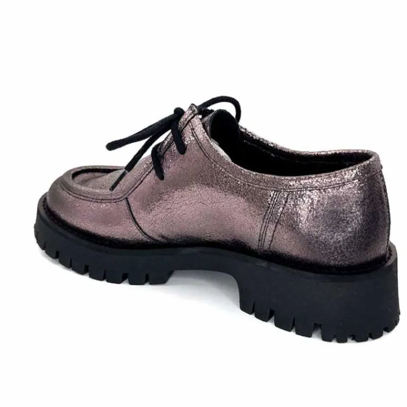 Masculin|Basic<We Do Derbies Ivoire 22313 Veau Velour Crack GrisMétal