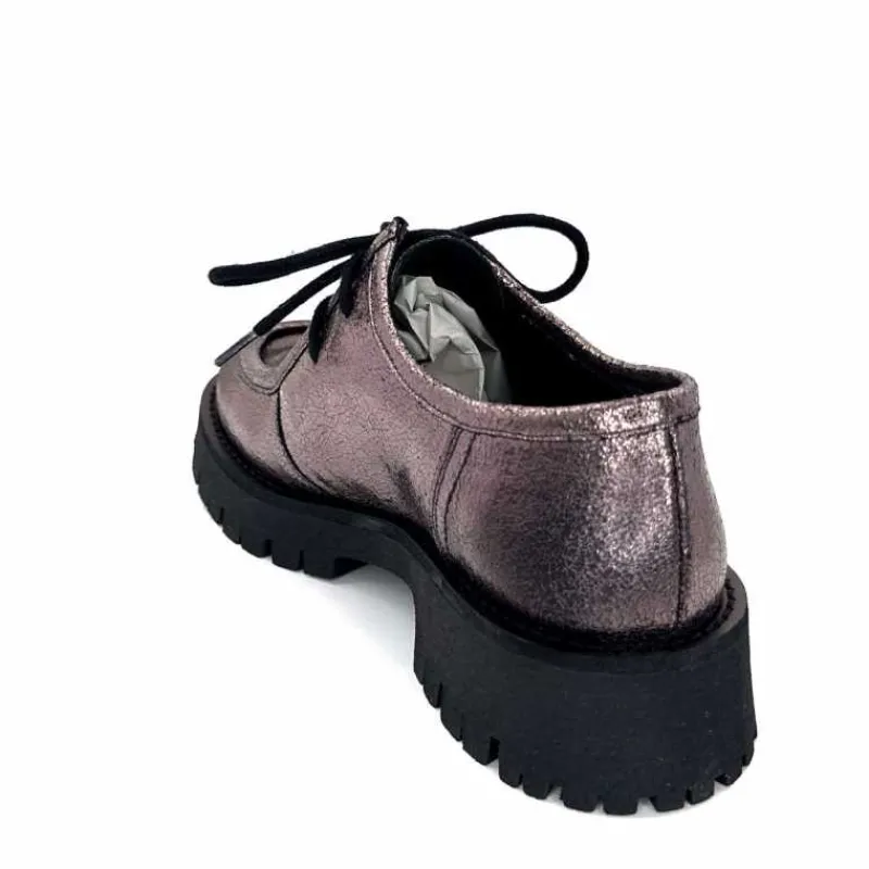 Masculin|Basic<We Do Derbies Ivoire 22313 Veau Velour Crack GrisMétal