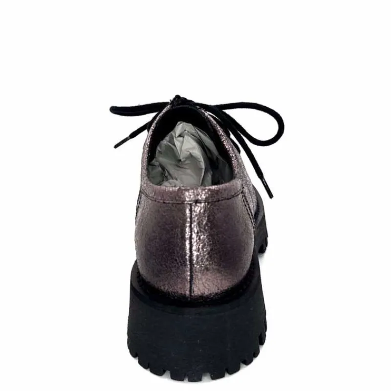 Masculin|Basic<We Do Derbies Ivoire 22313 Veau Velour Crack GrisMétal