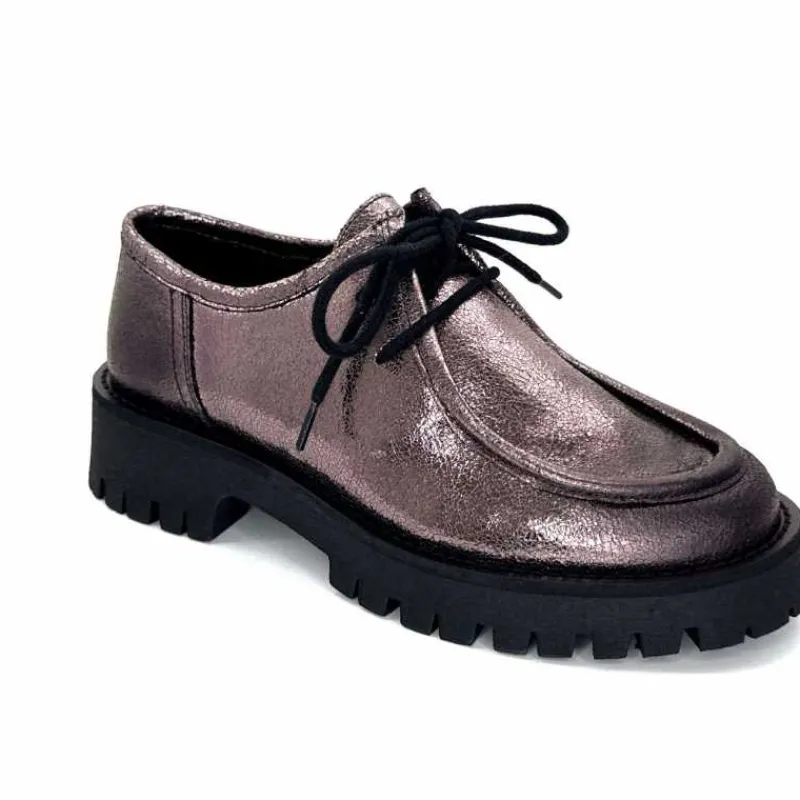 Masculin|Basic<We Do Derbies Ivoire 22313 Veau Velour Crack GrisMétal