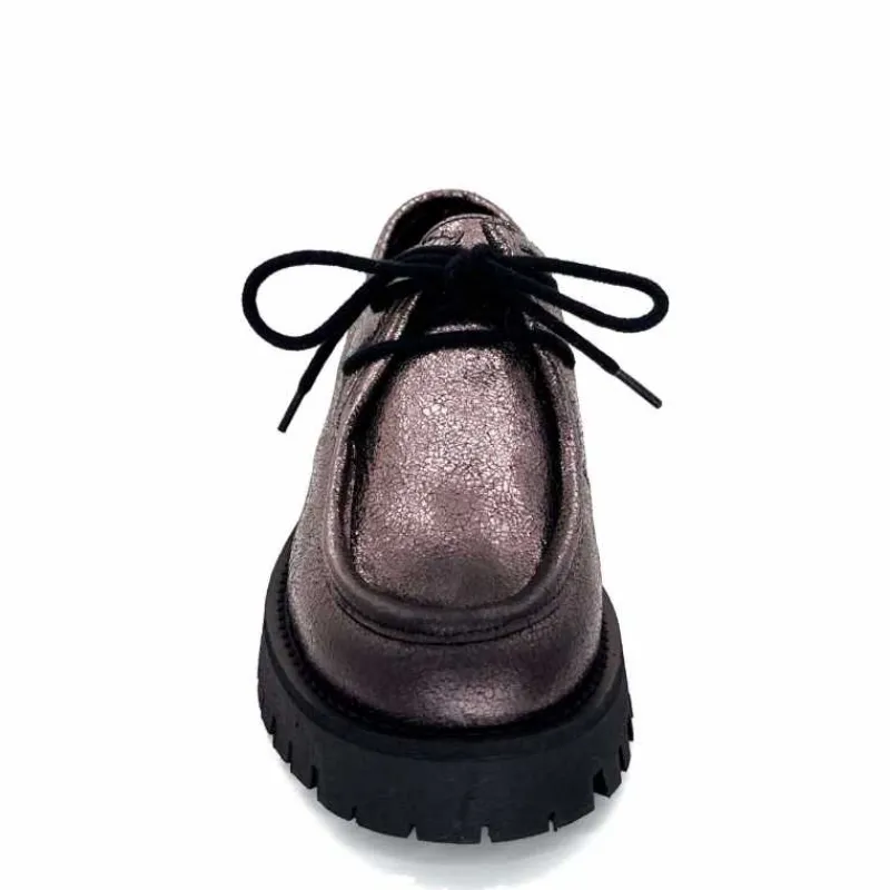 Masculin|Basic<We Do Derbies Ivoire 22313 Veau Velour Crack GrisMétal