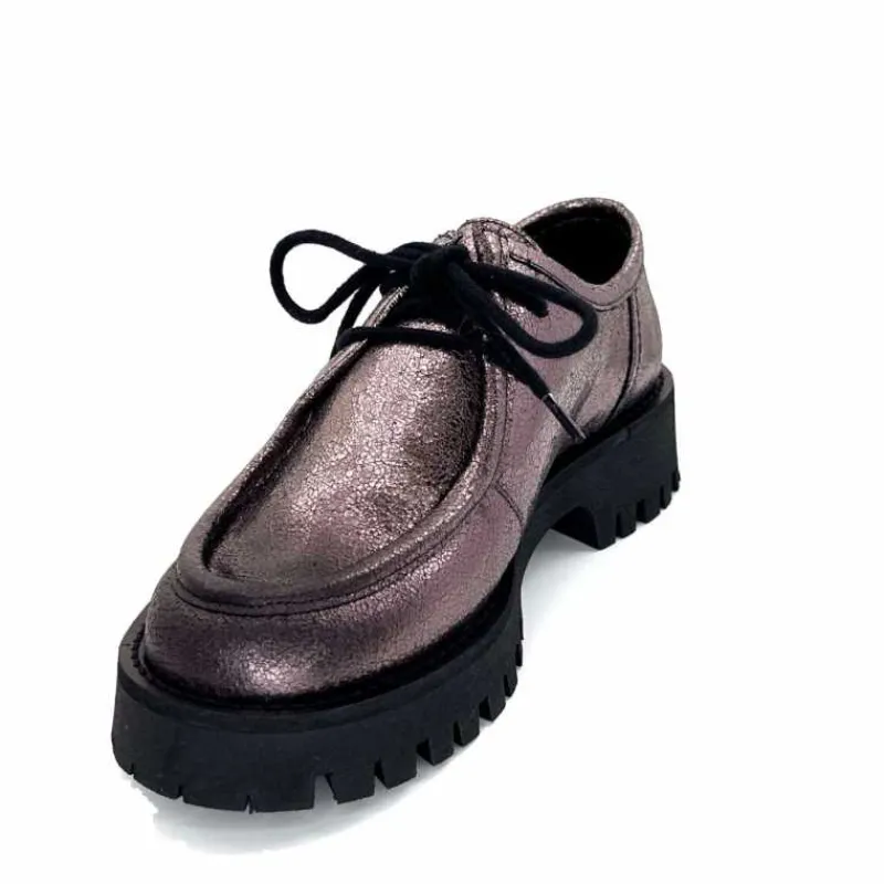 Masculin|Basic<We Do Derbies Ivoire 22313 Veau Velour Crack GrisMétal