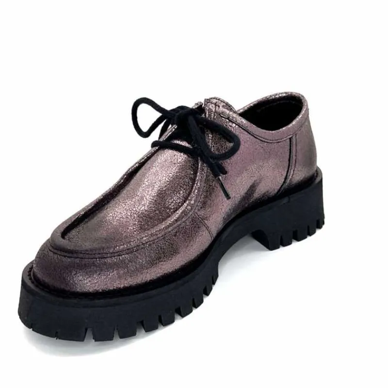 Masculin|Basic<We Do Derbies Ivoire 22313 Veau Velour Crack GrisMétal