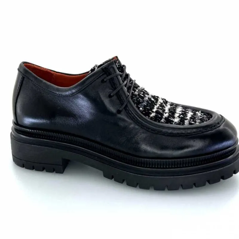 Masculin|Compensées & Plateformes<Mjus Derbies T60124 201 Cuir Noir