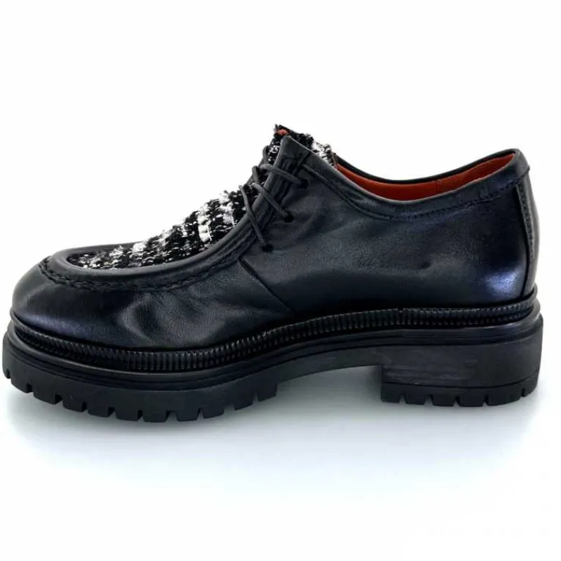 Masculin|Compensées & Plateformes<Mjus Derbies T60124 201 Cuir Noir