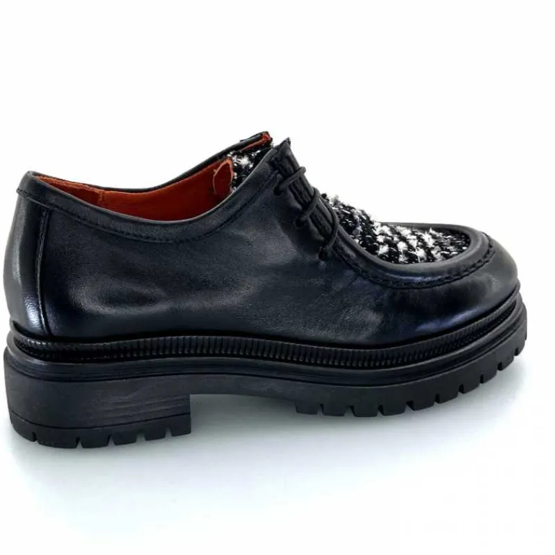 Masculin|Compensées & Plateformes<Mjus Derbies T60124 201 Cuir Noir