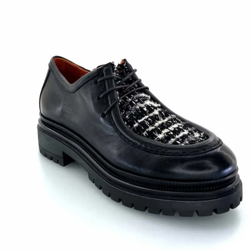 Masculin|Compensées & Plateformes<Mjus Derbies T60124 201 Cuir Noir