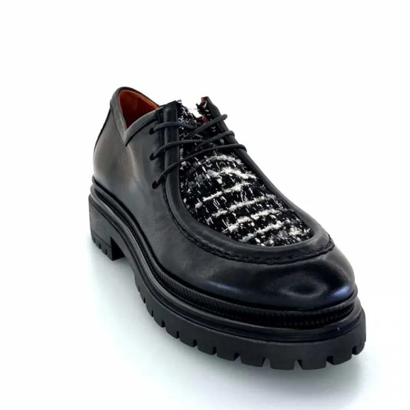 Masculin|Compensées & Plateformes<Mjus Derbies T60124 201 Cuir Noir