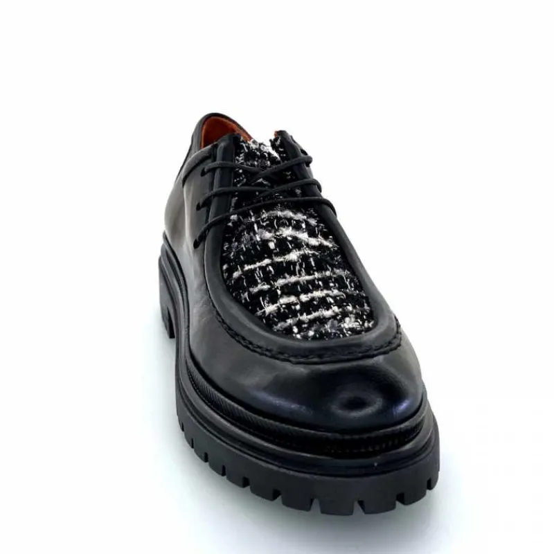 Masculin|Compensées & Plateformes<Mjus Derbies T60124 201 Cuir Noir