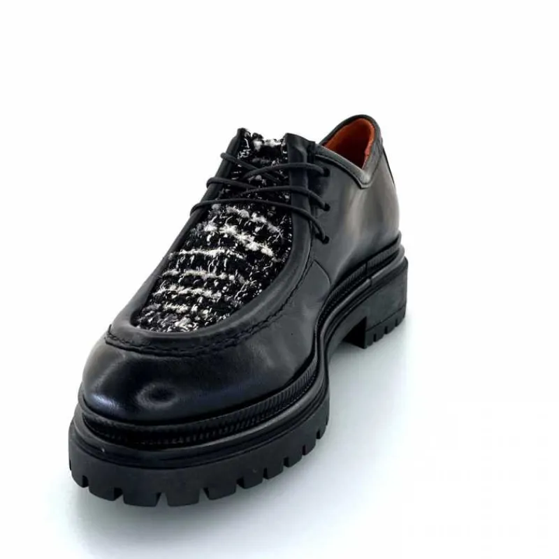 Masculin|Compensées & Plateformes<Mjus Derbies T60124 201 Cuir Noir