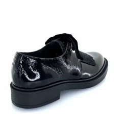 Elégant|Lacets<Myma Derbies 7819/00 Cuir Vernis Noir