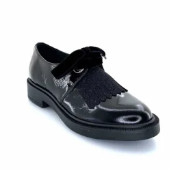 Elégant|Lacets<Myma Derbies 7819/00 Cuir Vernis Noir