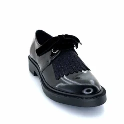 Elégant|Lacets<Myma Derbies 7819/00 Cuir Vernis Noir