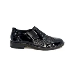 Masculin|Lacets<Myma Derbies 7009/00 Cuir Vernis Noir