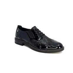 Masculin|Lacets<Myma Derbies 7009/00 Cuir Vernis Noir