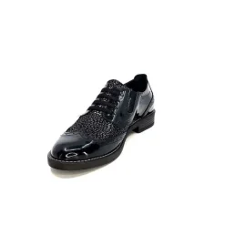 Masculin|Lacets<Myma Derbies 7009/00 Cuir Vernis Noir