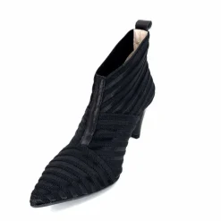 Féminin|Elégant<Ivoire0376 Escarpins à Rayures Ivoire 12101 Textile Noir