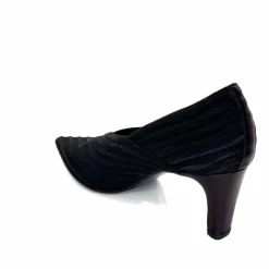 Soirée|Féminin<Ivoire0376 Escarpins à Rayures Ivoire 2111 Textile Noir